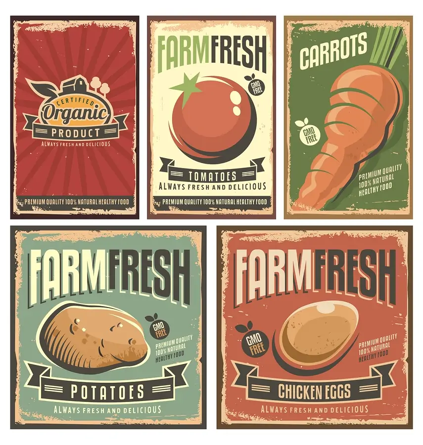 Vintage Food Posters