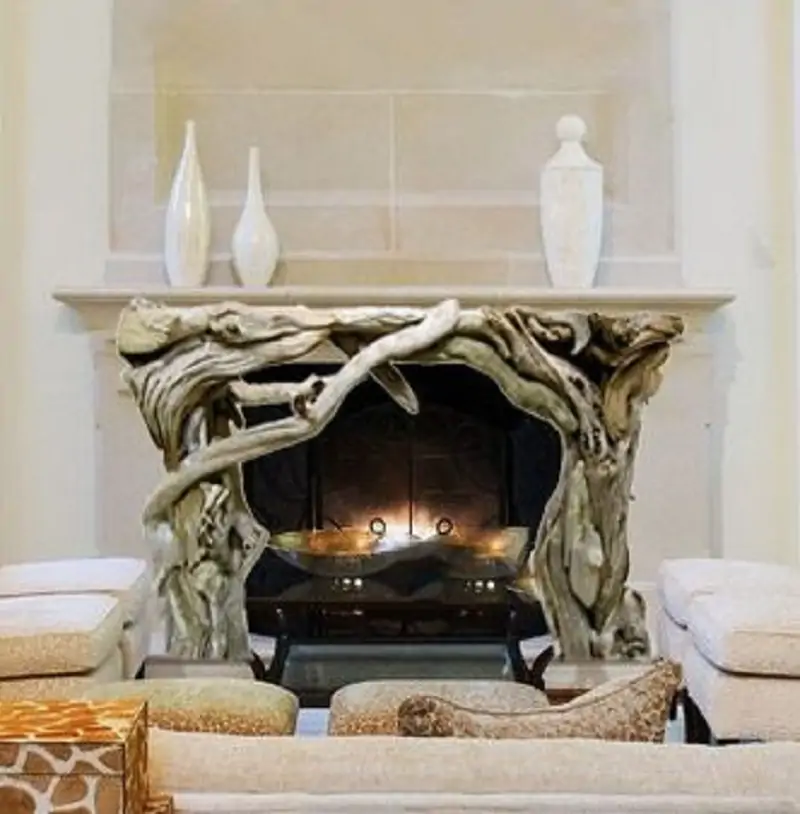 . Add Rustic Accent with Elegant Driftwood