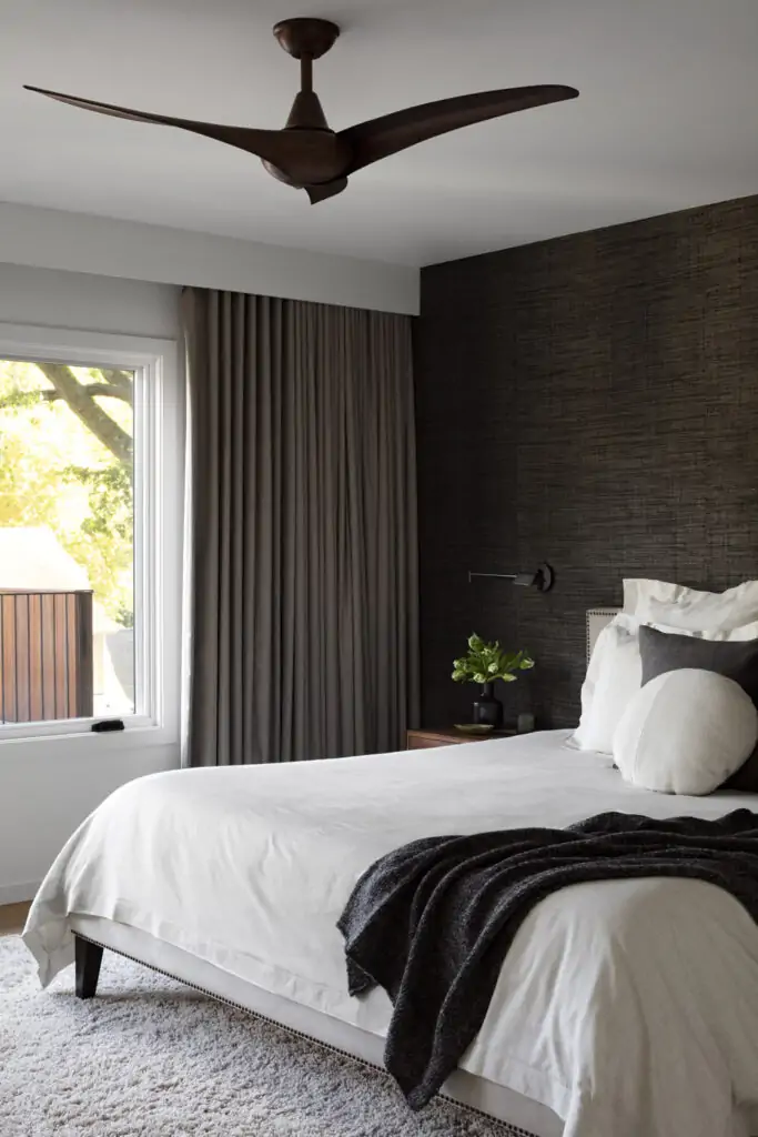 ideas mens bedrooms textured wallpaper