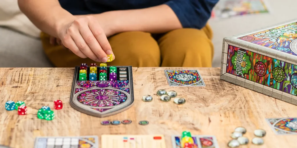 table top games in a small game room