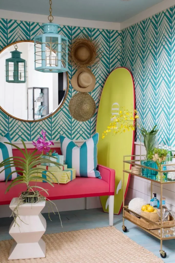 hawaii themed living room