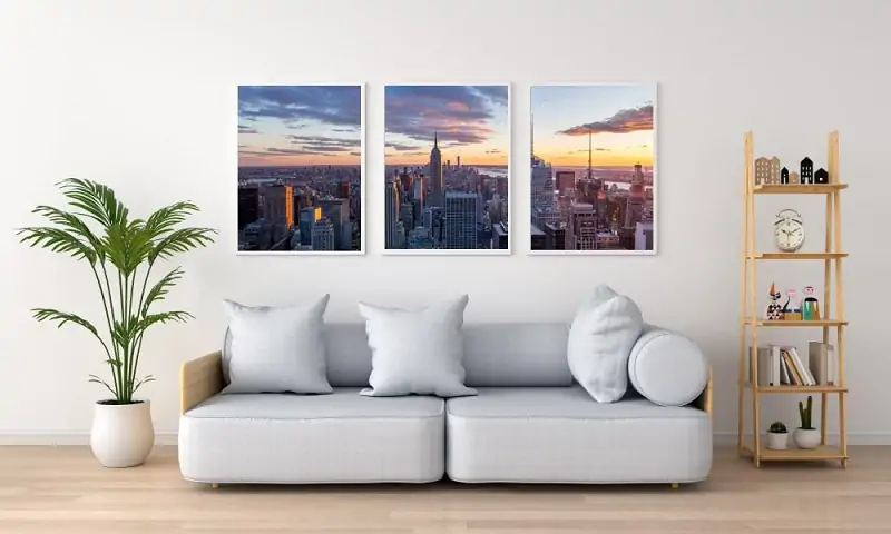 b large split canvas decorative ideas for living room walls