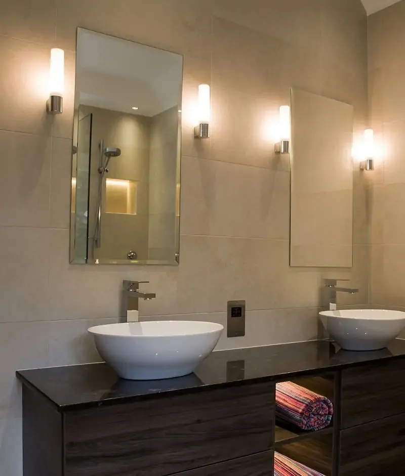 wall sconces lights for double sink