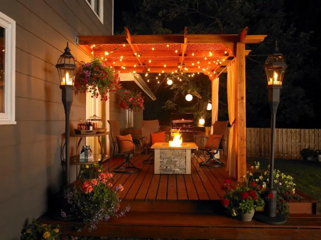 lighting ideas for outdoor patio
