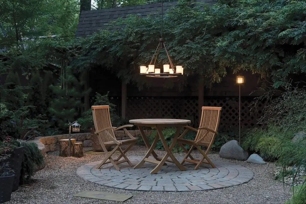 patio lighting ideas solar