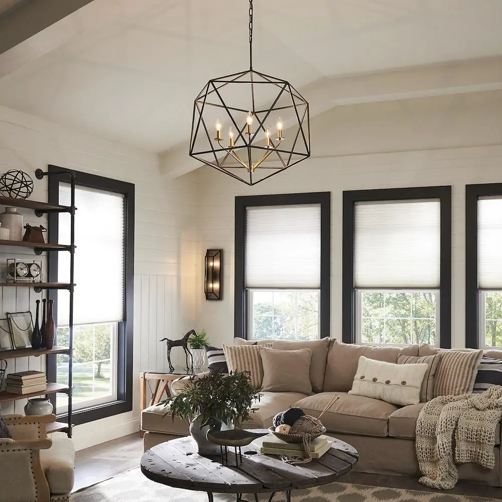 vaulted ceiling chandelier