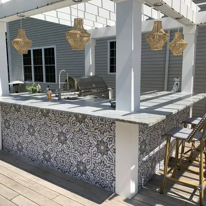 outdoor kitchen ideas mediterranean