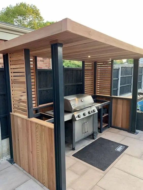 outdoor kitchen ideas small enclosed