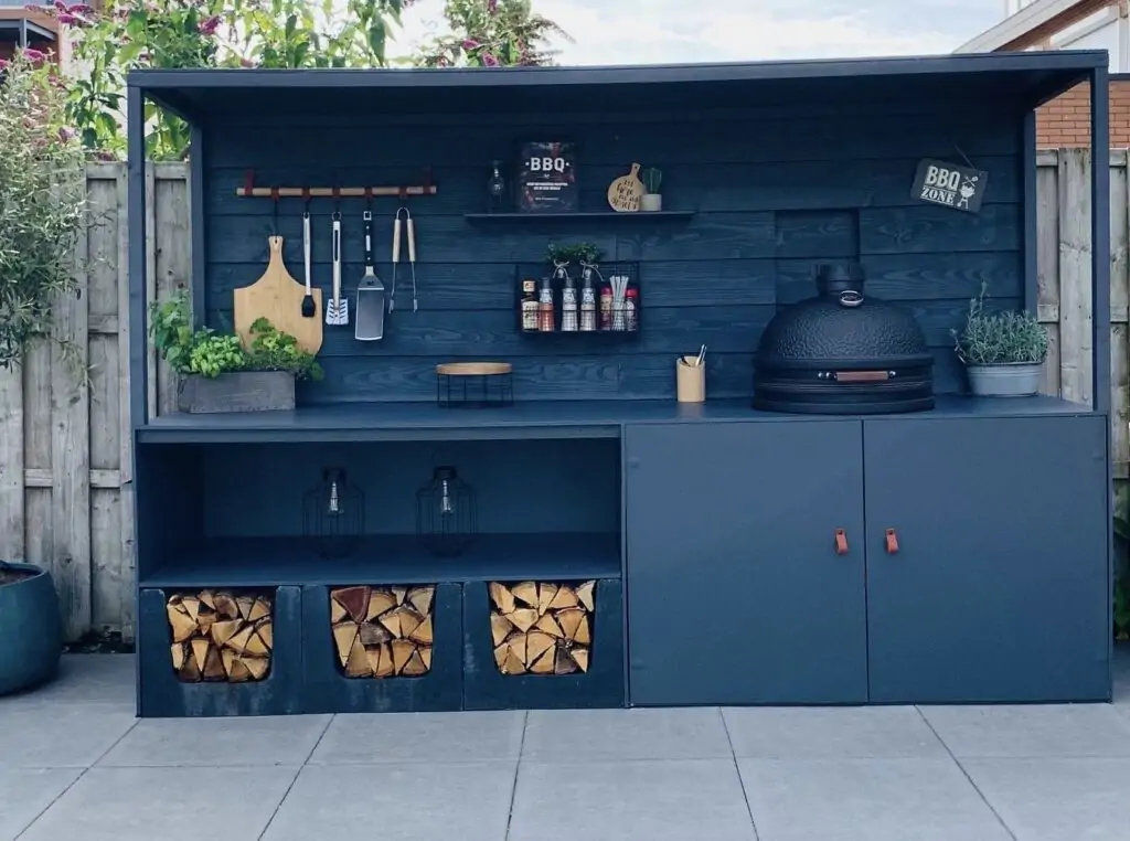 outdoor kitchen ideas compact storage