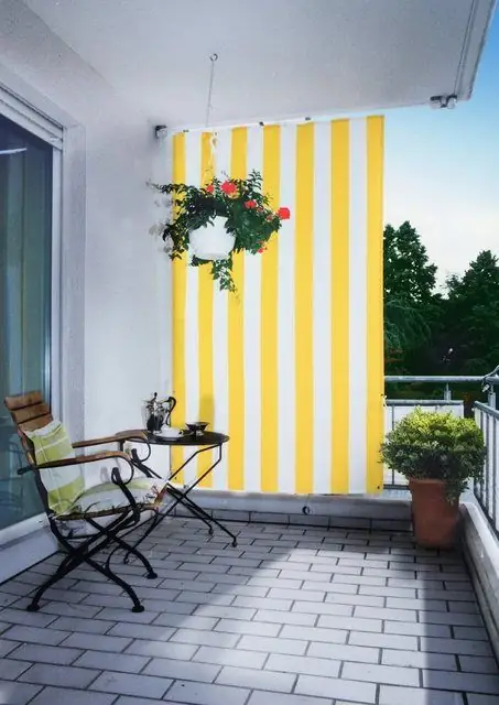 orange and white stripes privacy idea