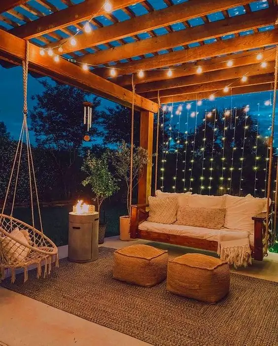 pergola lights ideas lighting wall