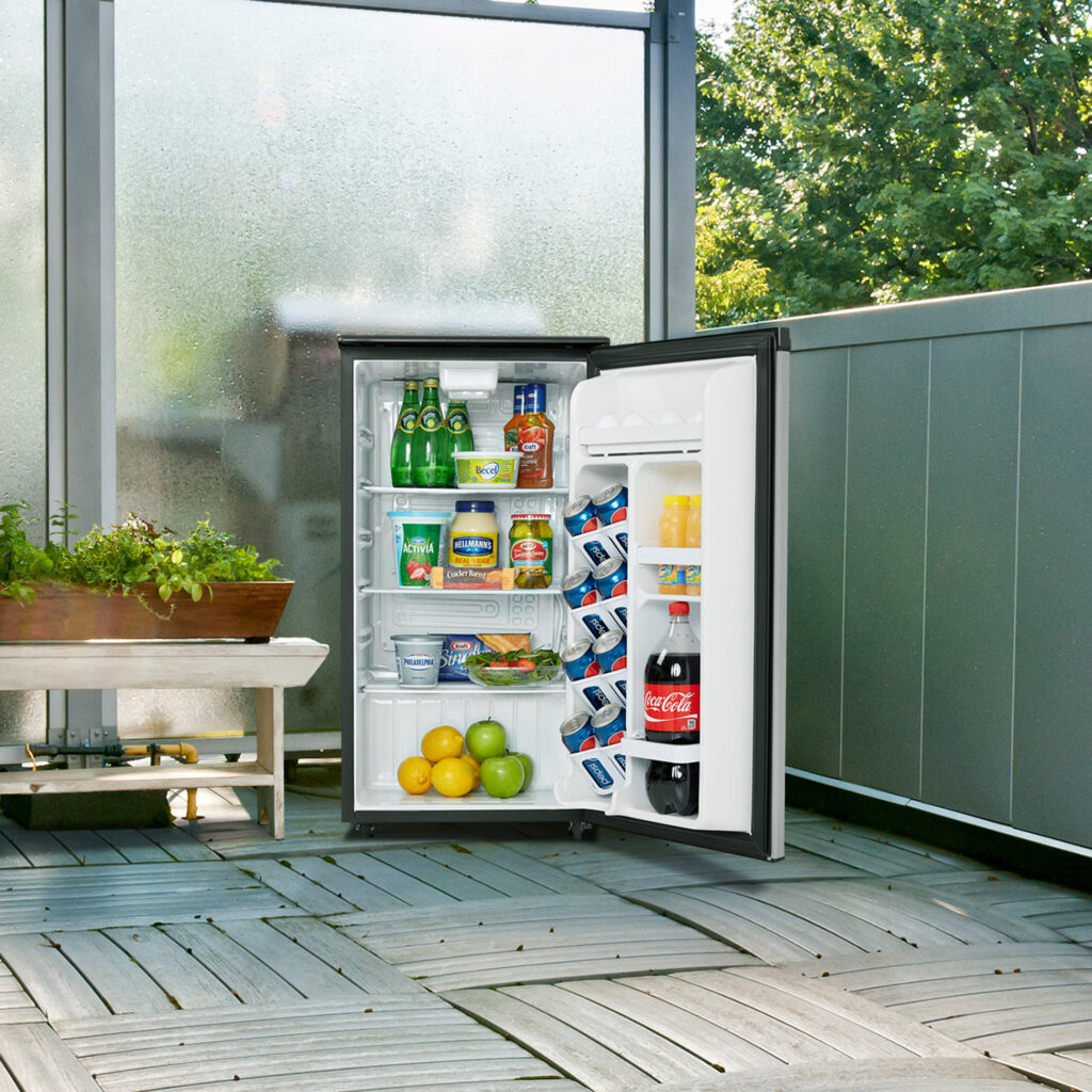 Add a Mini Fridge for Convenient Snack and Drink Storage