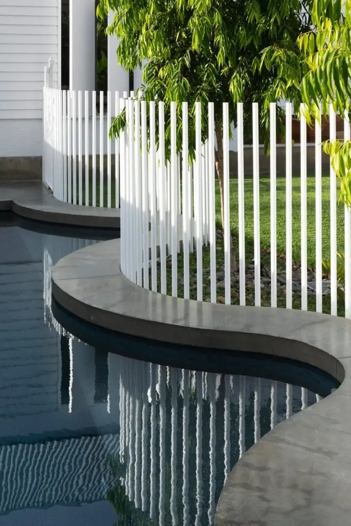 pool fence ideas geometry