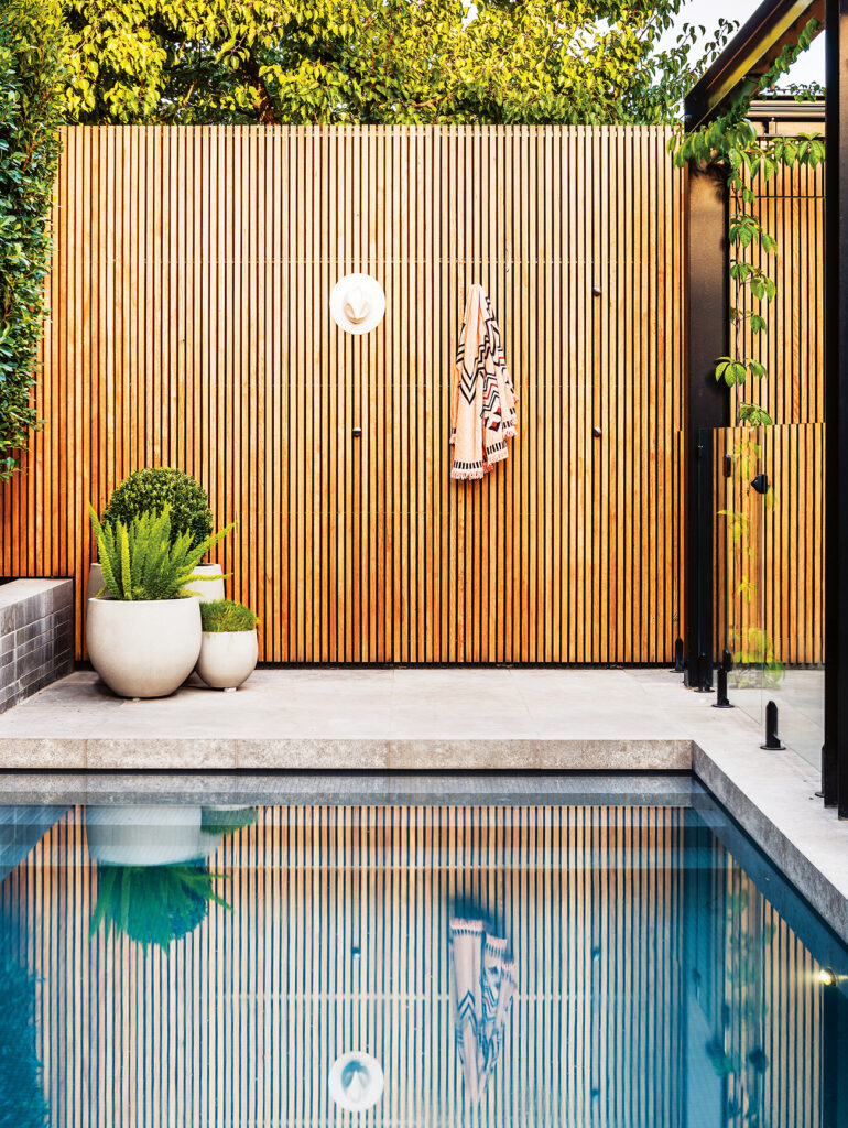 pool fence ideas wood glass