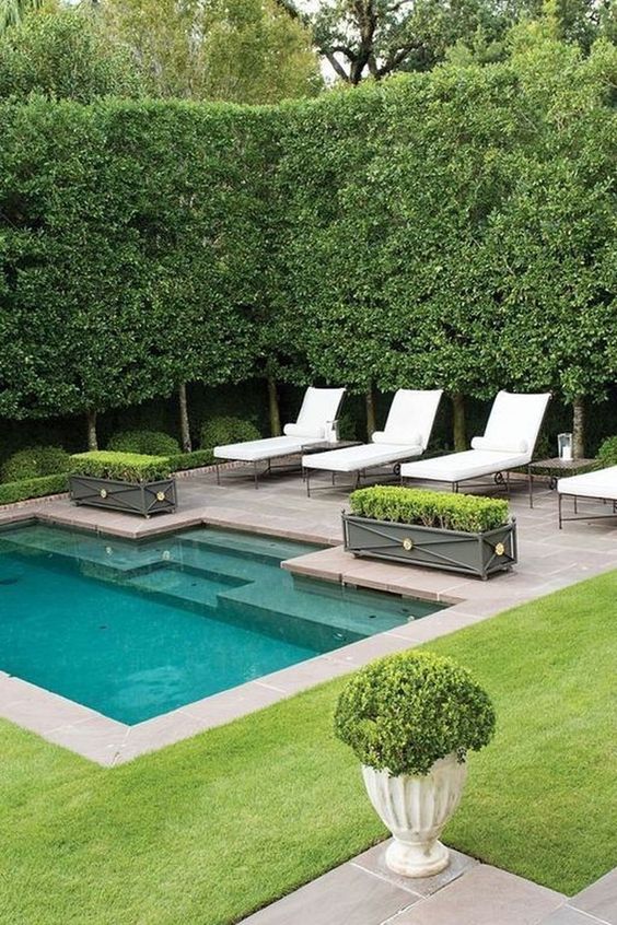 pool fence ideas green