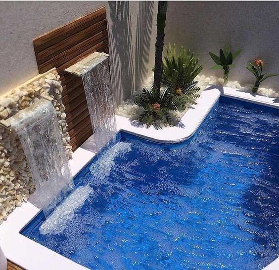 pool fence ideas waterfalls