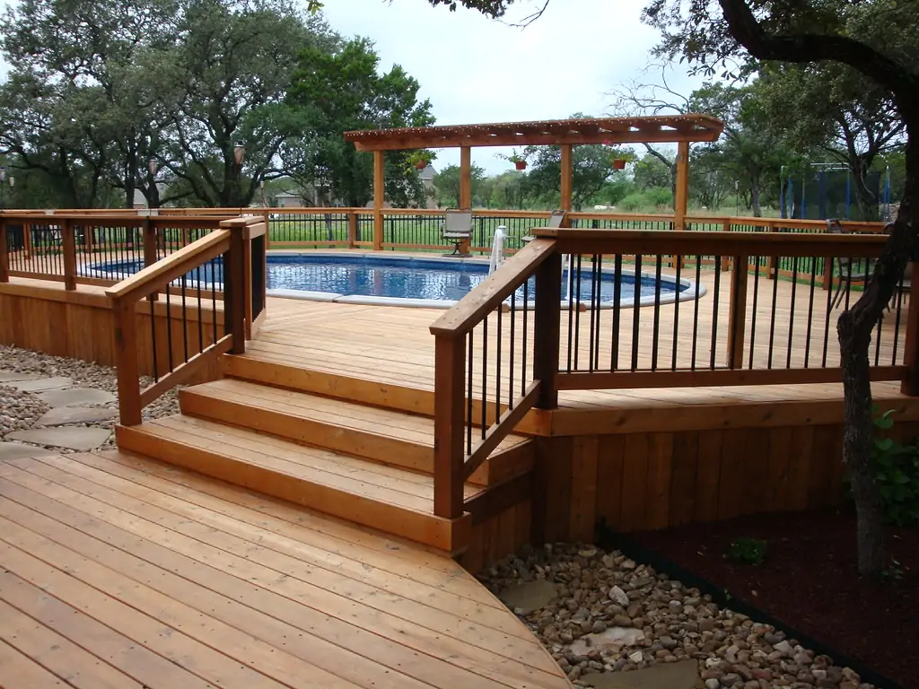 pool fence ideas deck