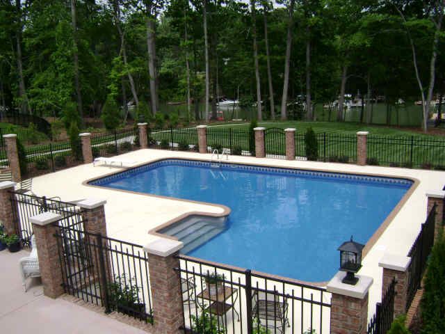 pool fence ideas wrought iron