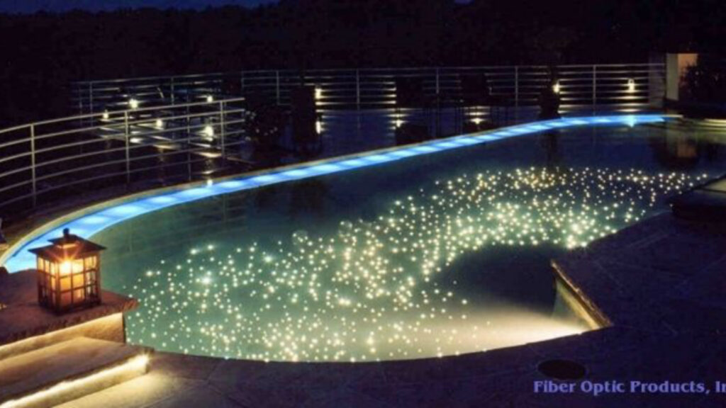 Fiber Optic Pool Deck Lighting Idea