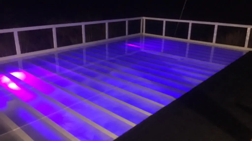 Light Up Pool Cover for pool deck lighting ideas