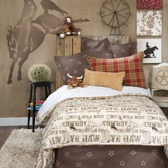rustic decor ideas bedroom cowboy