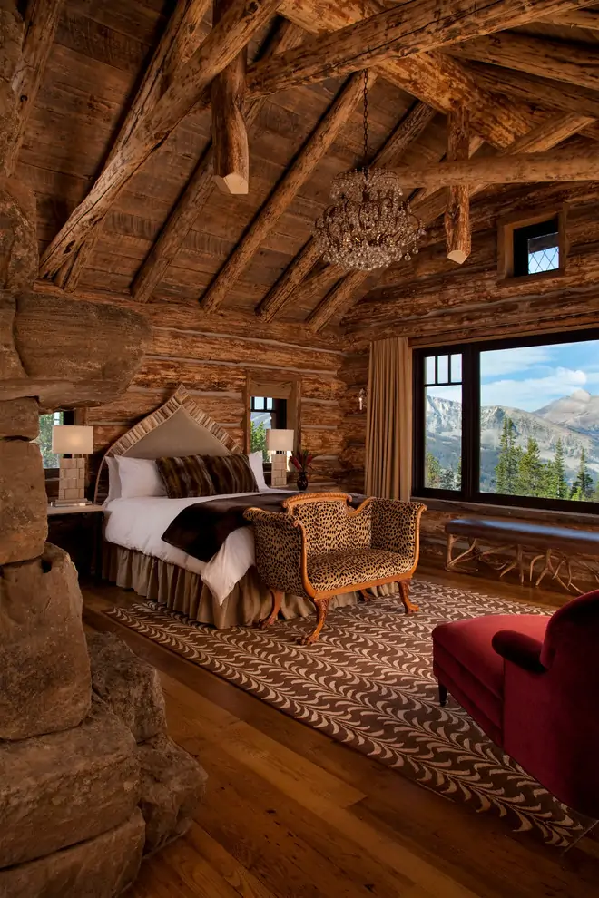 rustic bedroom large luxurious