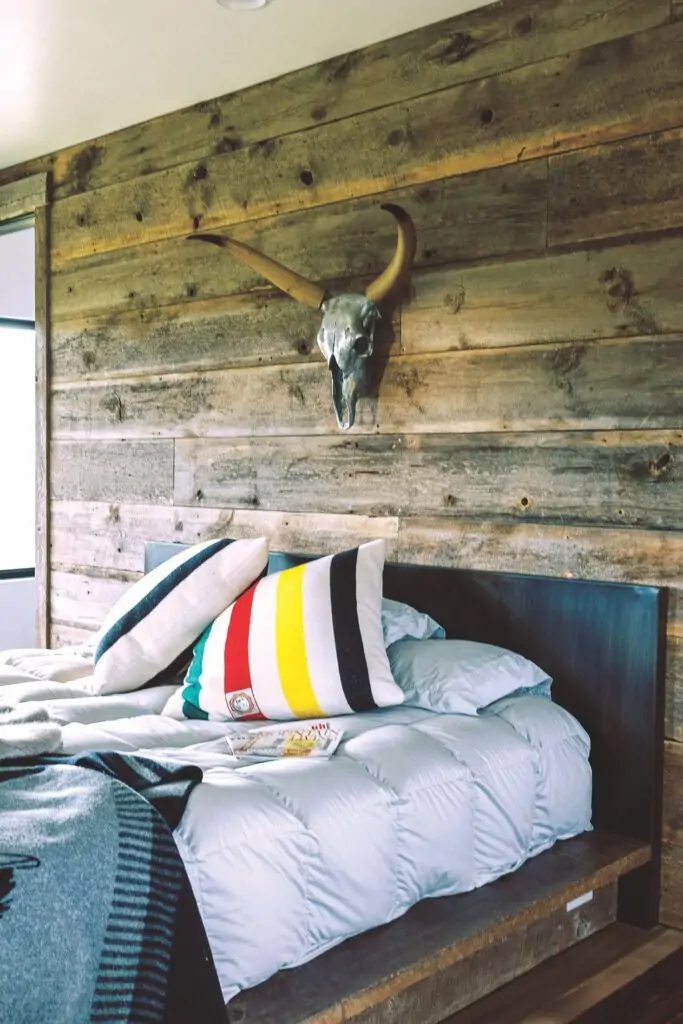 skull rustic wall ideas bedroom