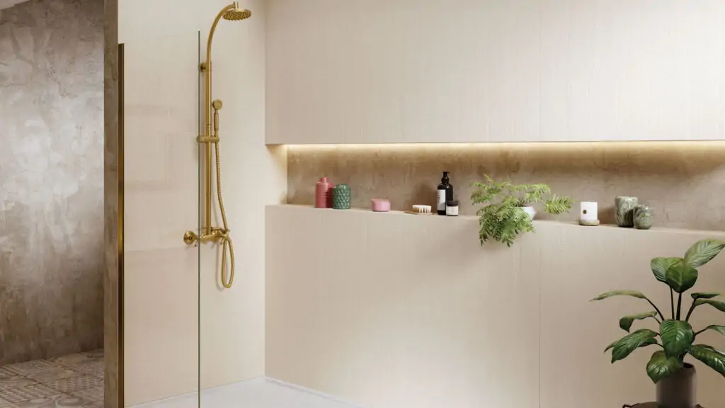 shower niche minimalistic