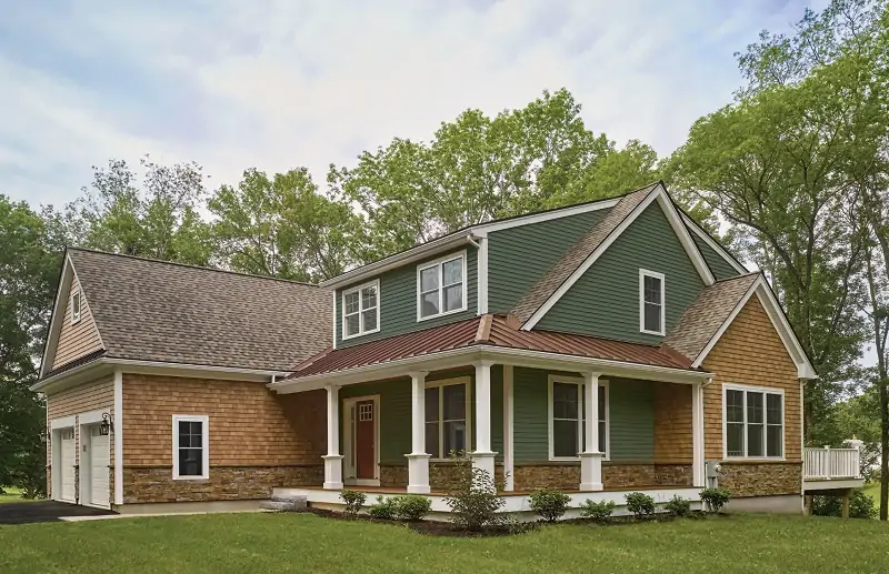 mix match exterior house siding