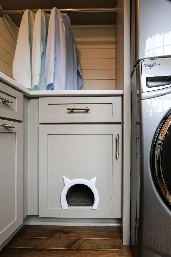 cat door laundry