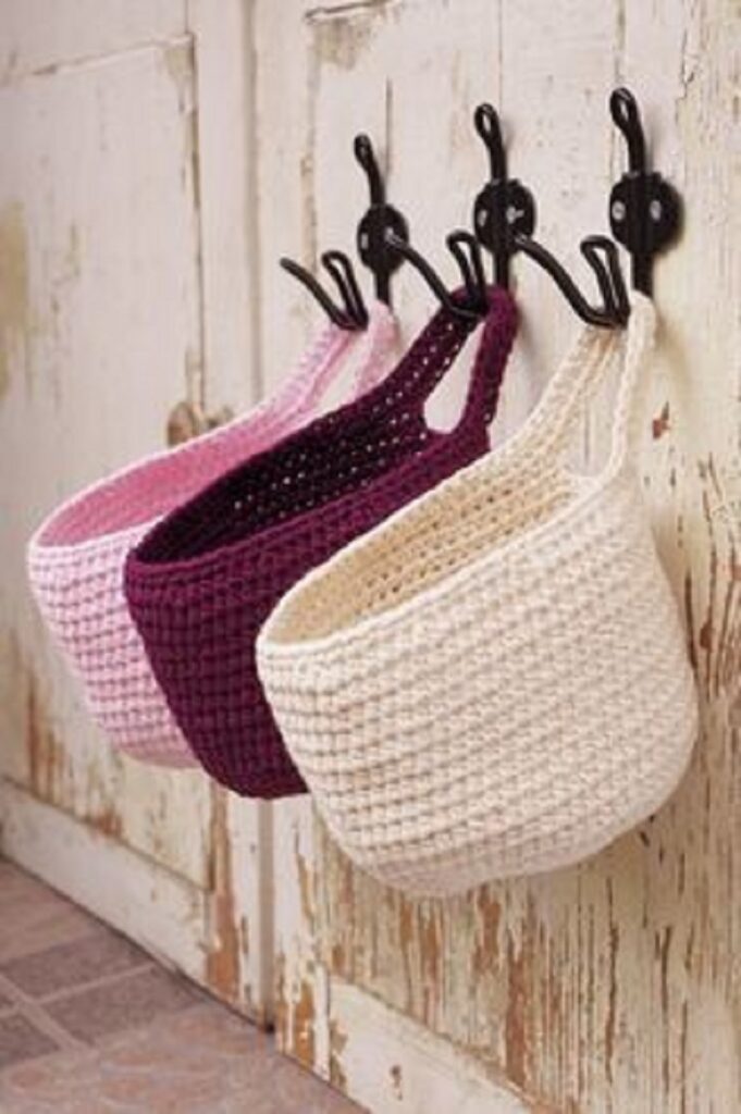 . Use a Crotchet Organizer Basket