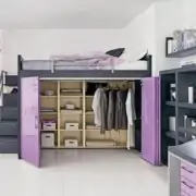 . Elevated Bed With Dressing Space Underneath