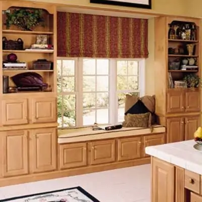 . Make Cabinets Surrounding the Window