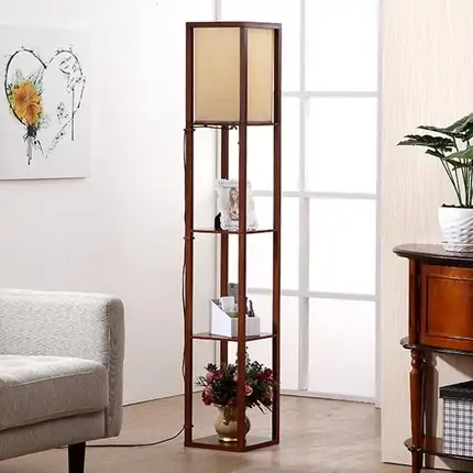 . Use Floor Lamps With Shelves