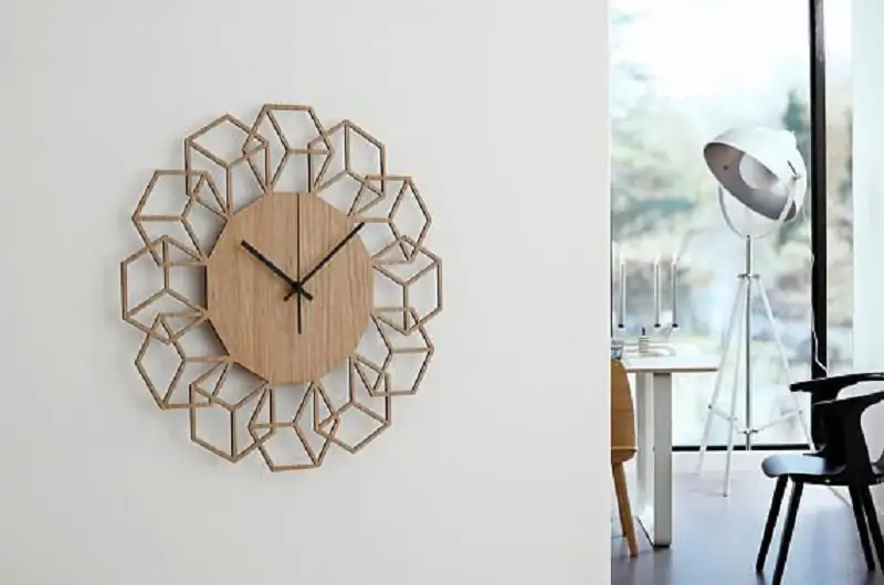 geometric wall clocks