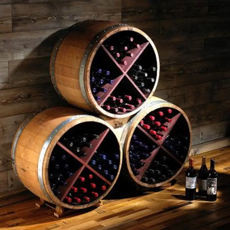 barrel style wine racks for storing wine boottles