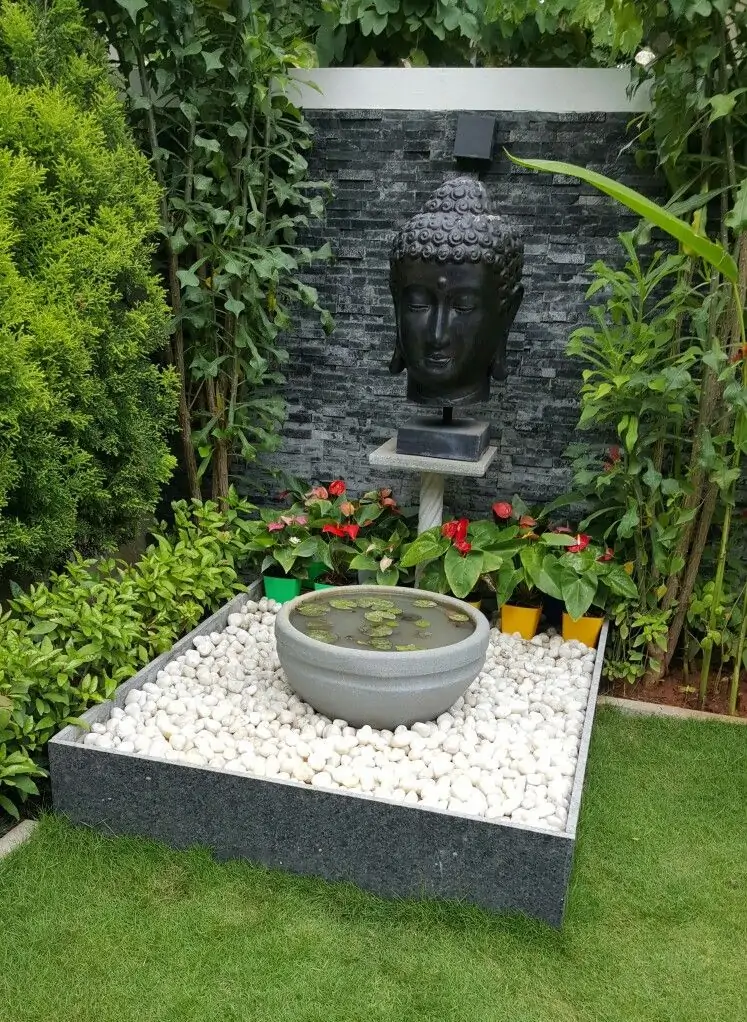 zen buddha water garden