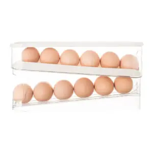 Auto Rolling Fridge Egg Organizer