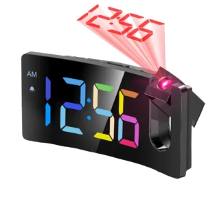 Digital Clock with ° Rotatable Projector