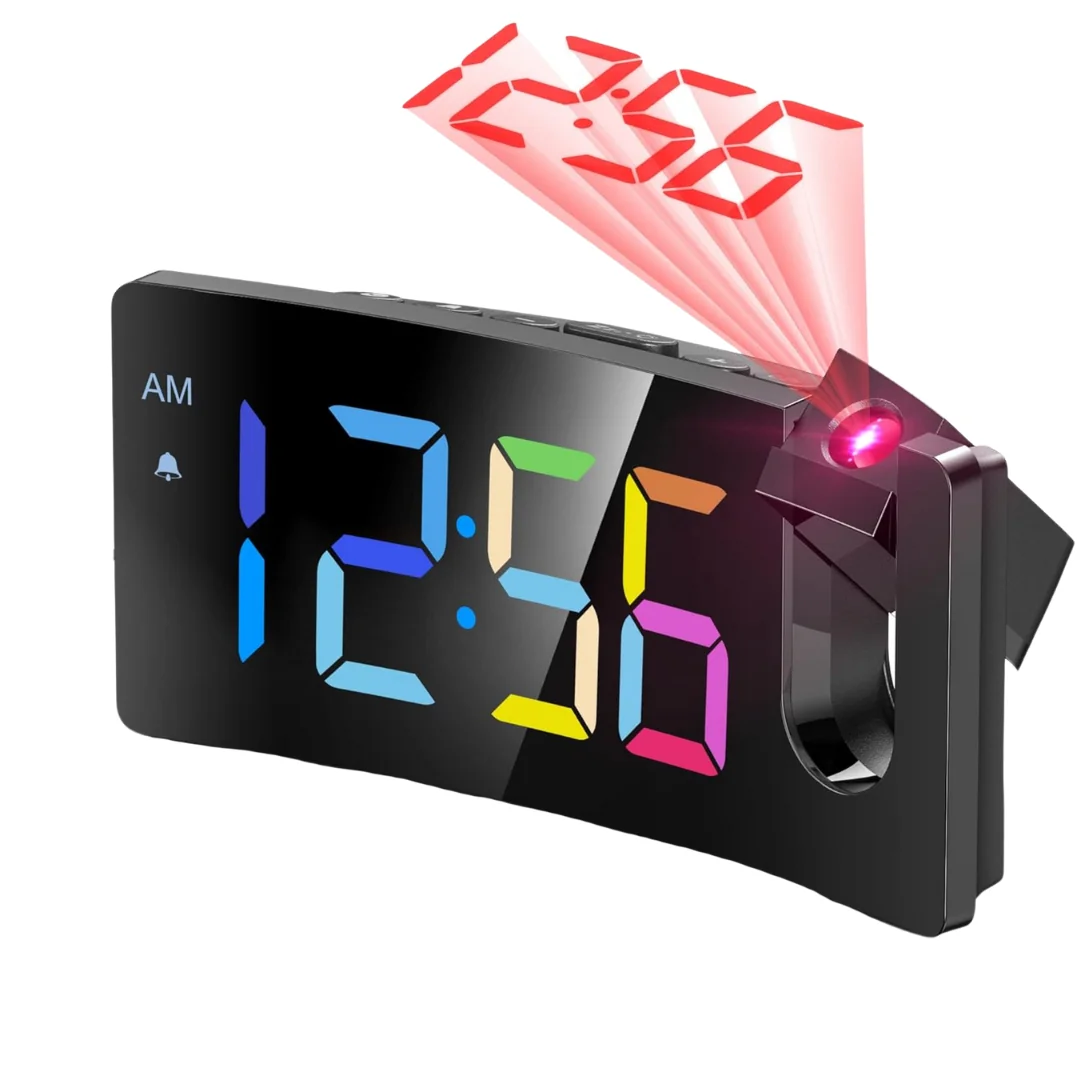 Digital Clock With ° Rotatable Projector Digital Clock with ° Rotatable Projector