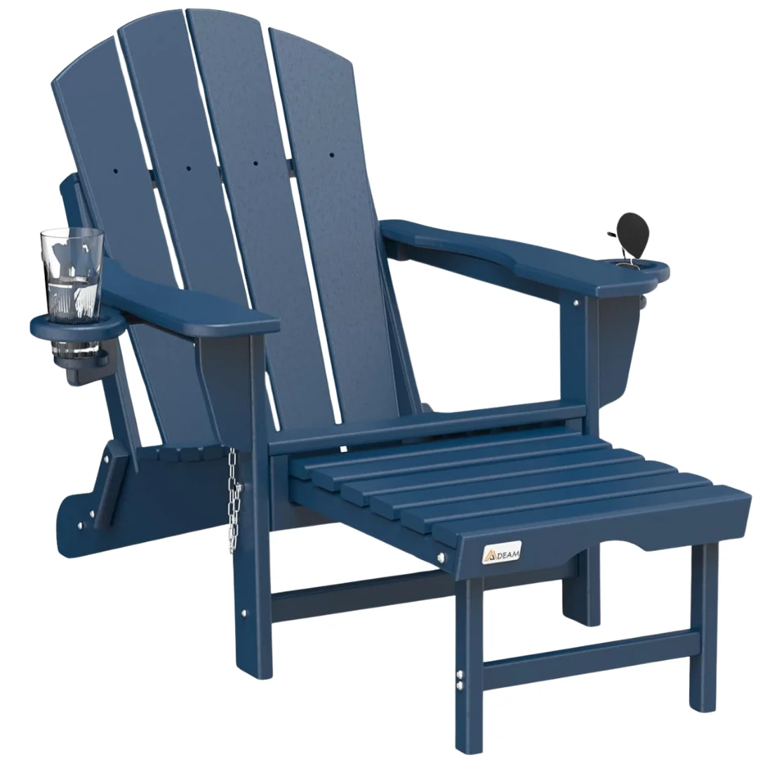 Folding Adirondack Chair Patio Lawn Outdoor