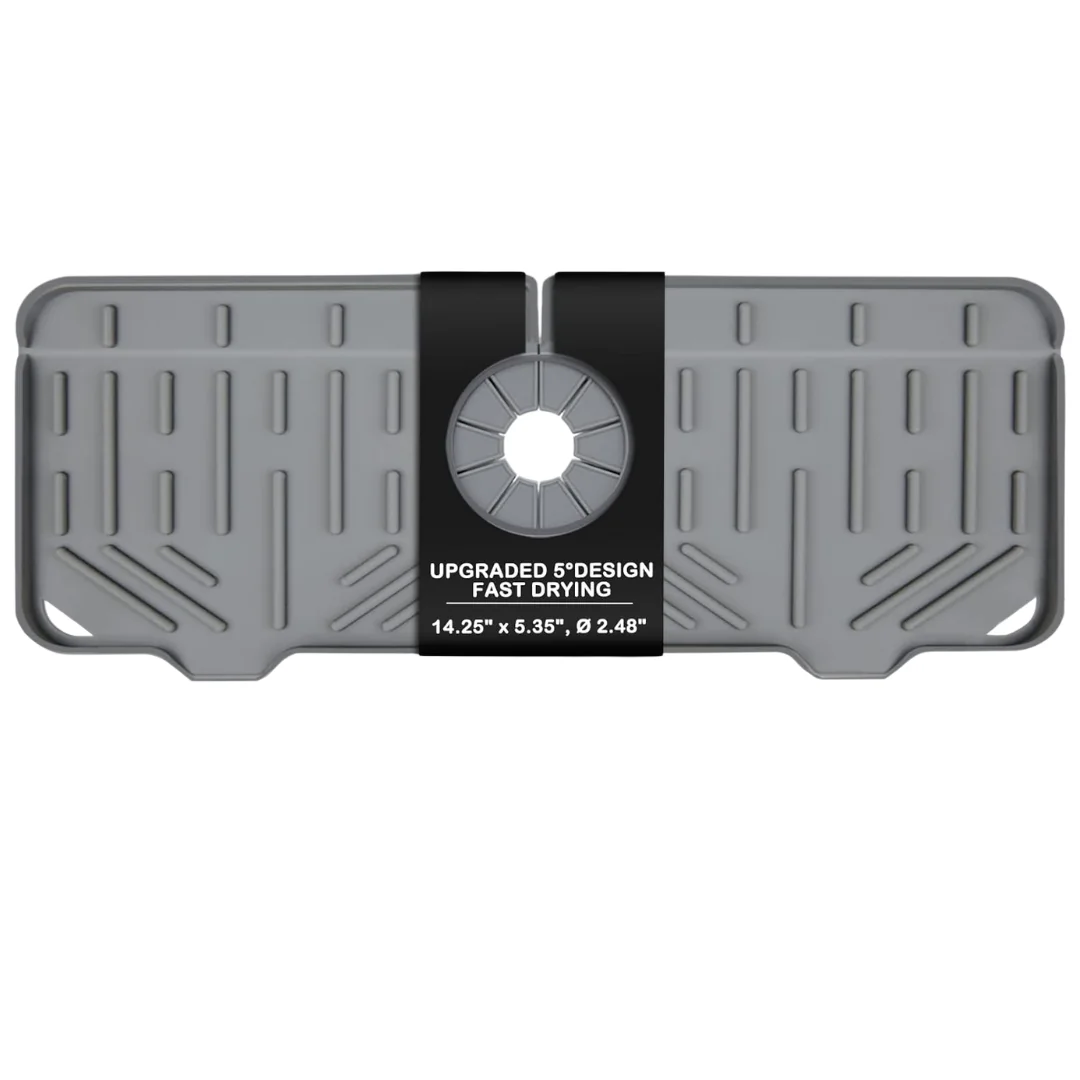 Silicone Faucet Handle Drip Catcher Tray Mat