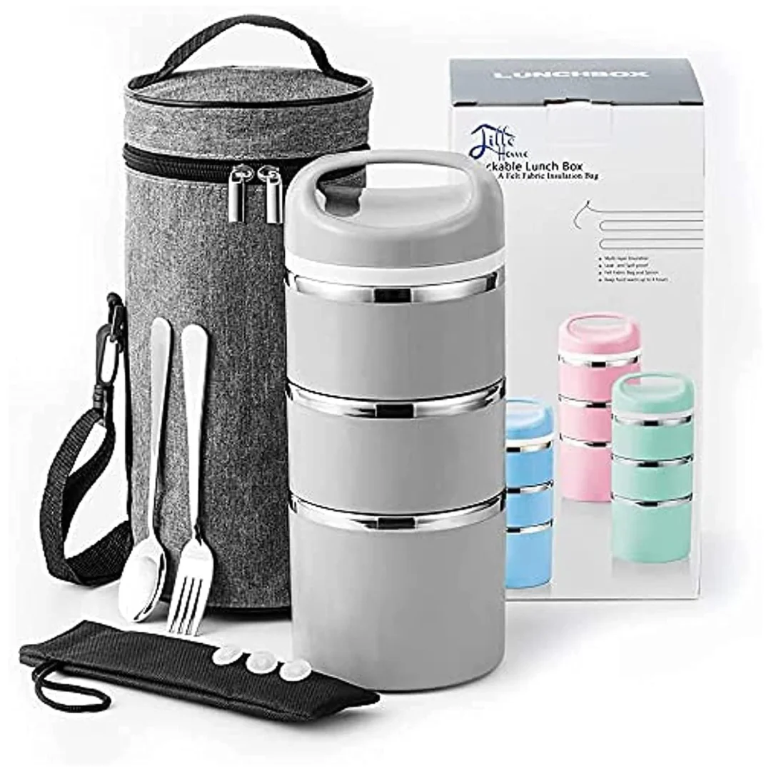 Steel Thermal Compartment LunchSnack Box Steel Thermal Compartment LunchSnack Box