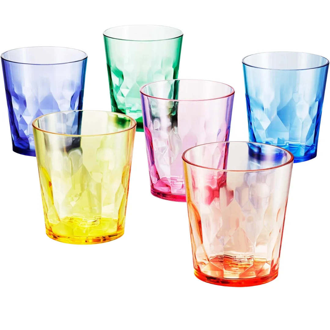 Unbreakable Premium Drinking Glasses Set of